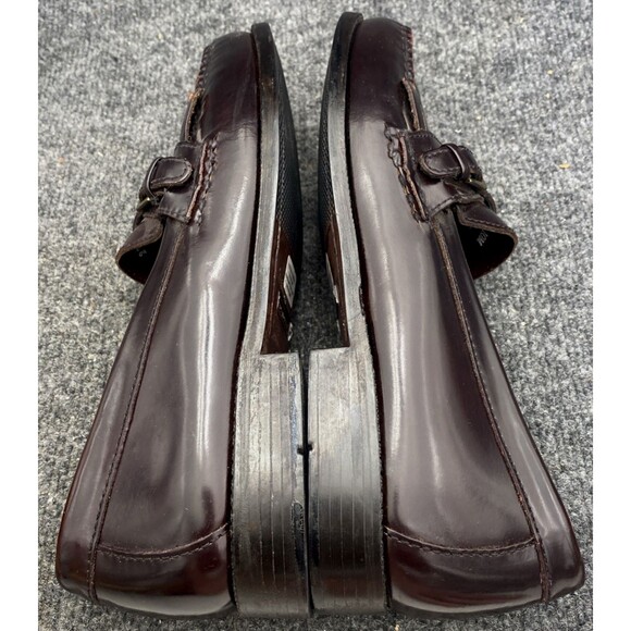 Bostonian Mens 10 M Burgundy Fringe Kiltie Buckle Loafer Leather Upper 27098 - Picture 9 of 13